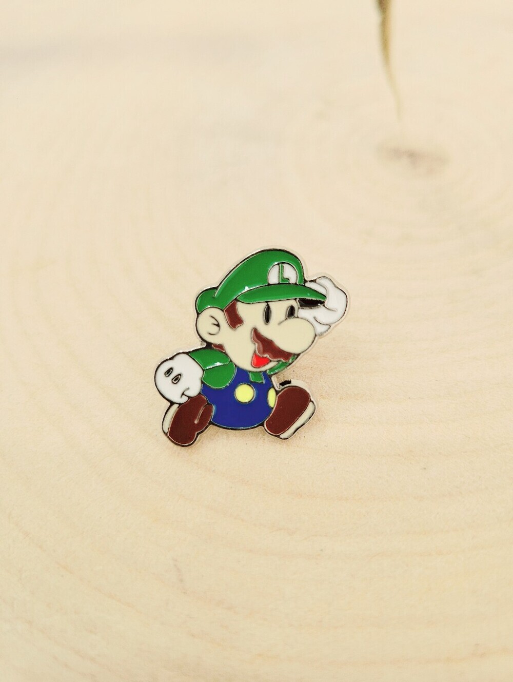2/$20 Brand New Red Luigi Jump Pin Brooch